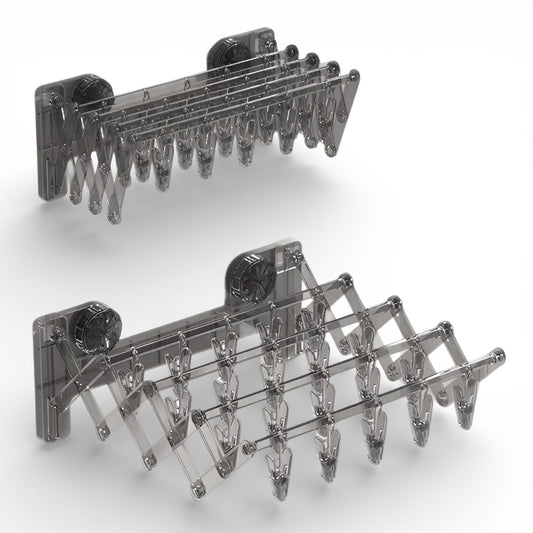 Perchero Retráctil Para Calcetines Pared Sin Taladro - Colgador Plegable Ahorra Espacio Bl702H10