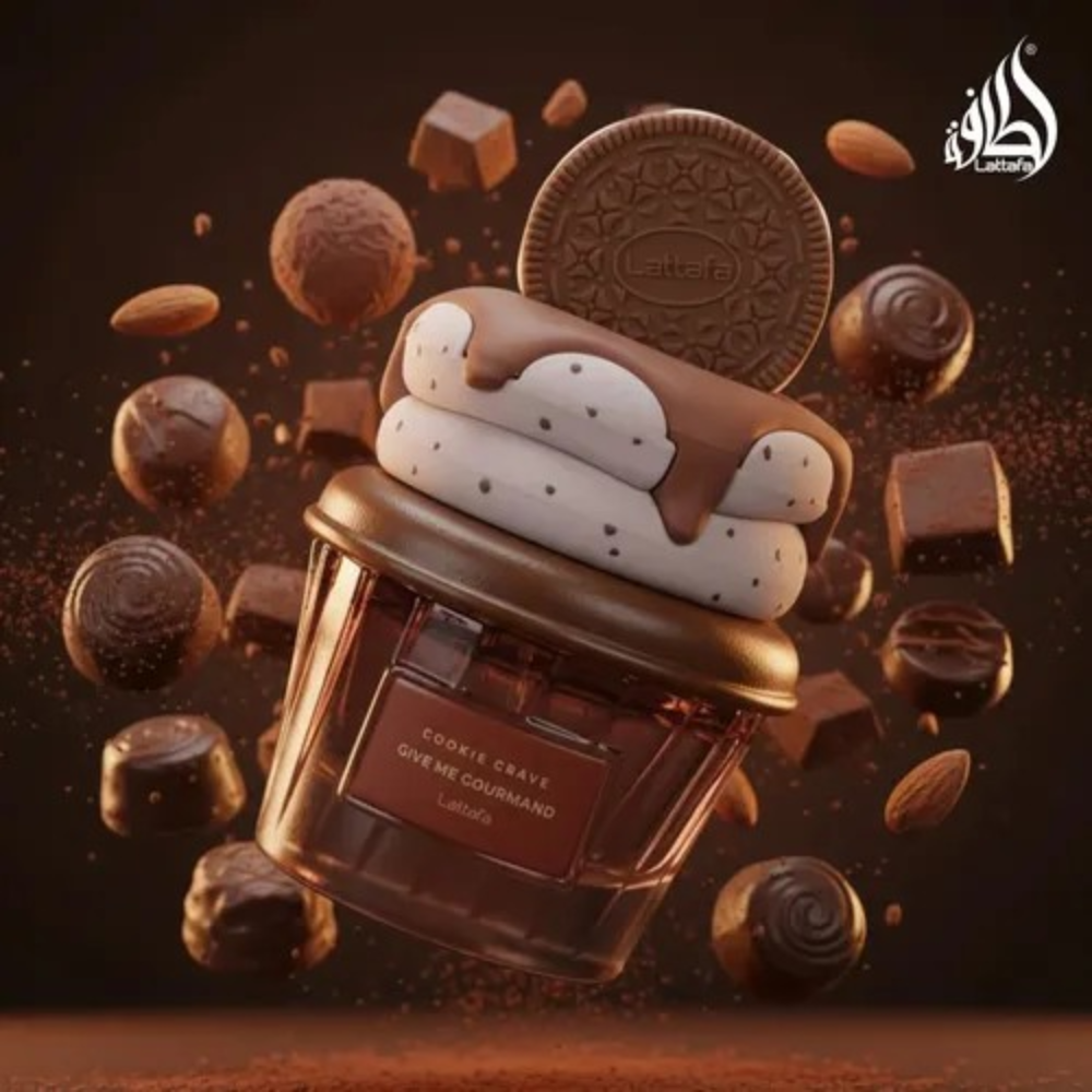 Perfume Lattafa Cookie Crave Eau de Parfum 75ml | Aroma Dulce y Gourmand para Mujer