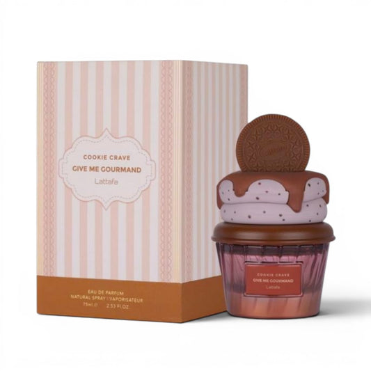 Perfume Lattafa Cookie Crave Eau de Parfum 75ml | Aroma Dulce y Gourmand para Mujer