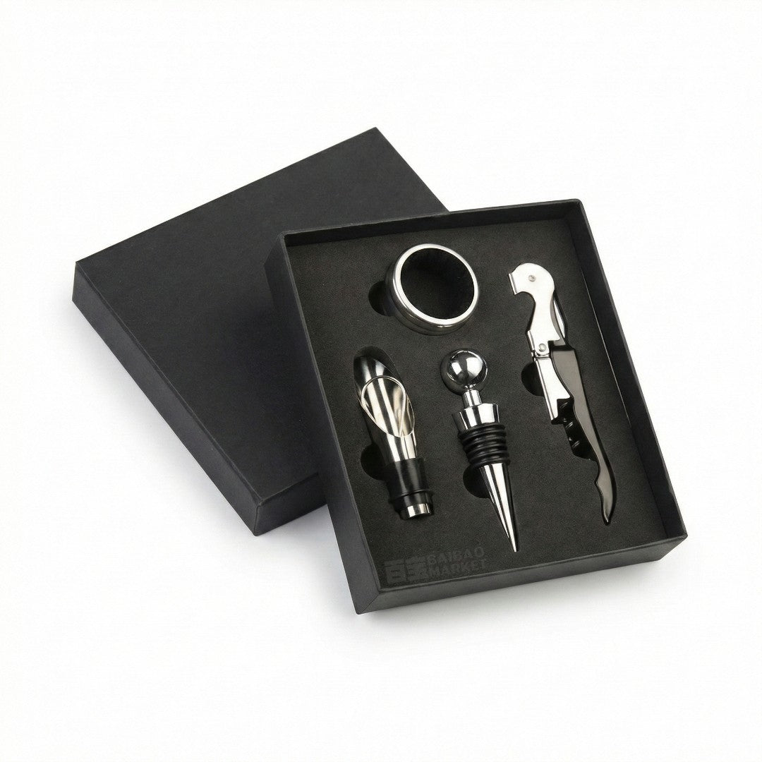 Set Acccesorios Vino X4  643-7