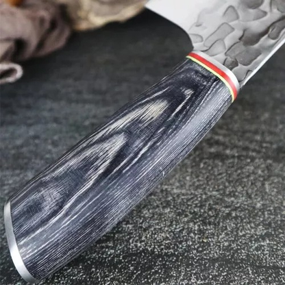 Hacha Cocina Acero Inox Carnes Mango Cuchillo Profesional Madera