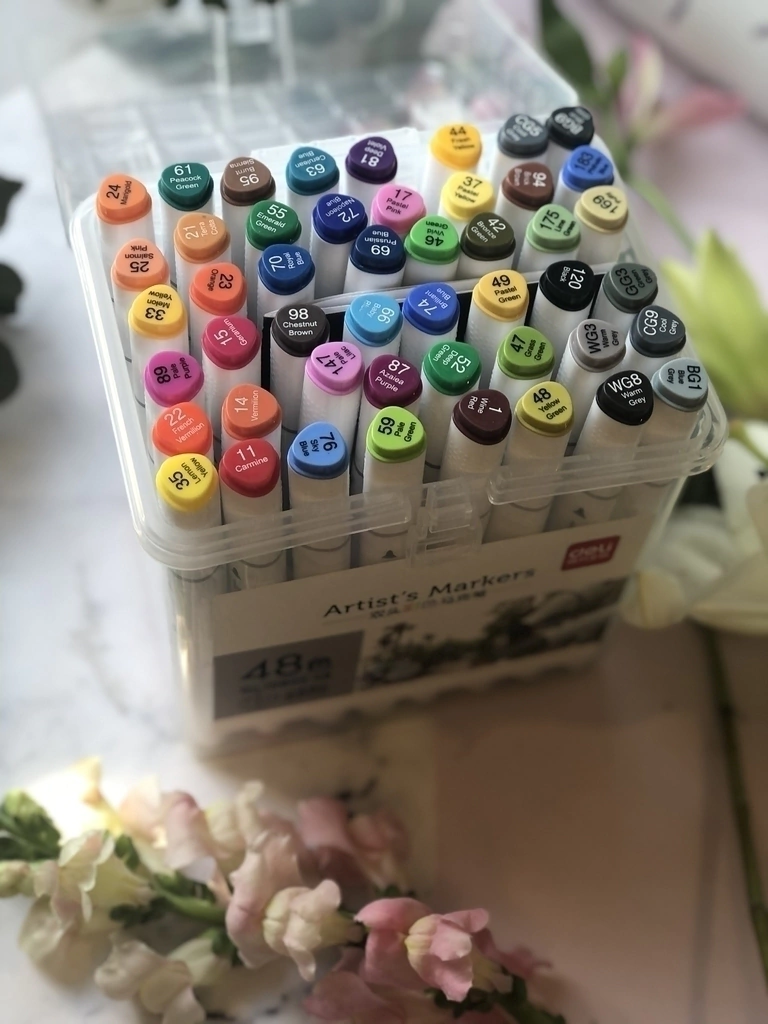 MARCADOR DOBLE PUNTA CON CAJA X48 TWIN