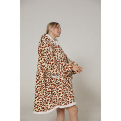 Pijama De Mujer Tiburón Leopardo Buzo Manta Corderito Oversize