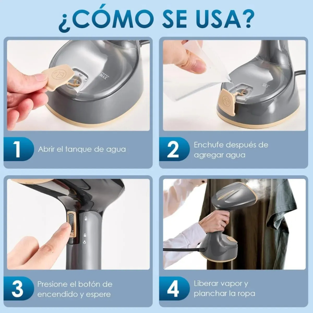 Plancha a Vapor Vertical Plegable Sokany SK-GT-3065 – 120ml 1470W