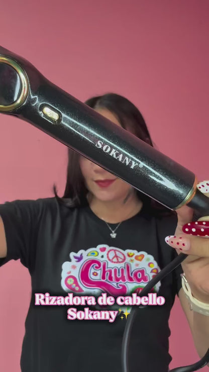 Rizador Buclera Triple Tubo Sokany – Ondas Perfectas Profesionales
