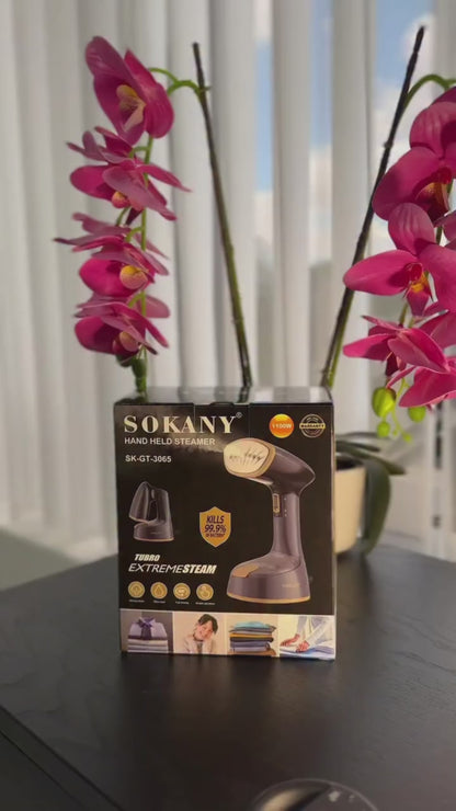 Plancha a Vapor Vertical Plegable Sokany SK-GT-3065 – 120ml 1470W