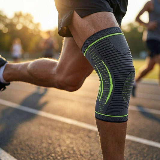 Rodillera Deportiva MegaCuper Elástica Anti Esguince Sin Rótula Abierta Compresión