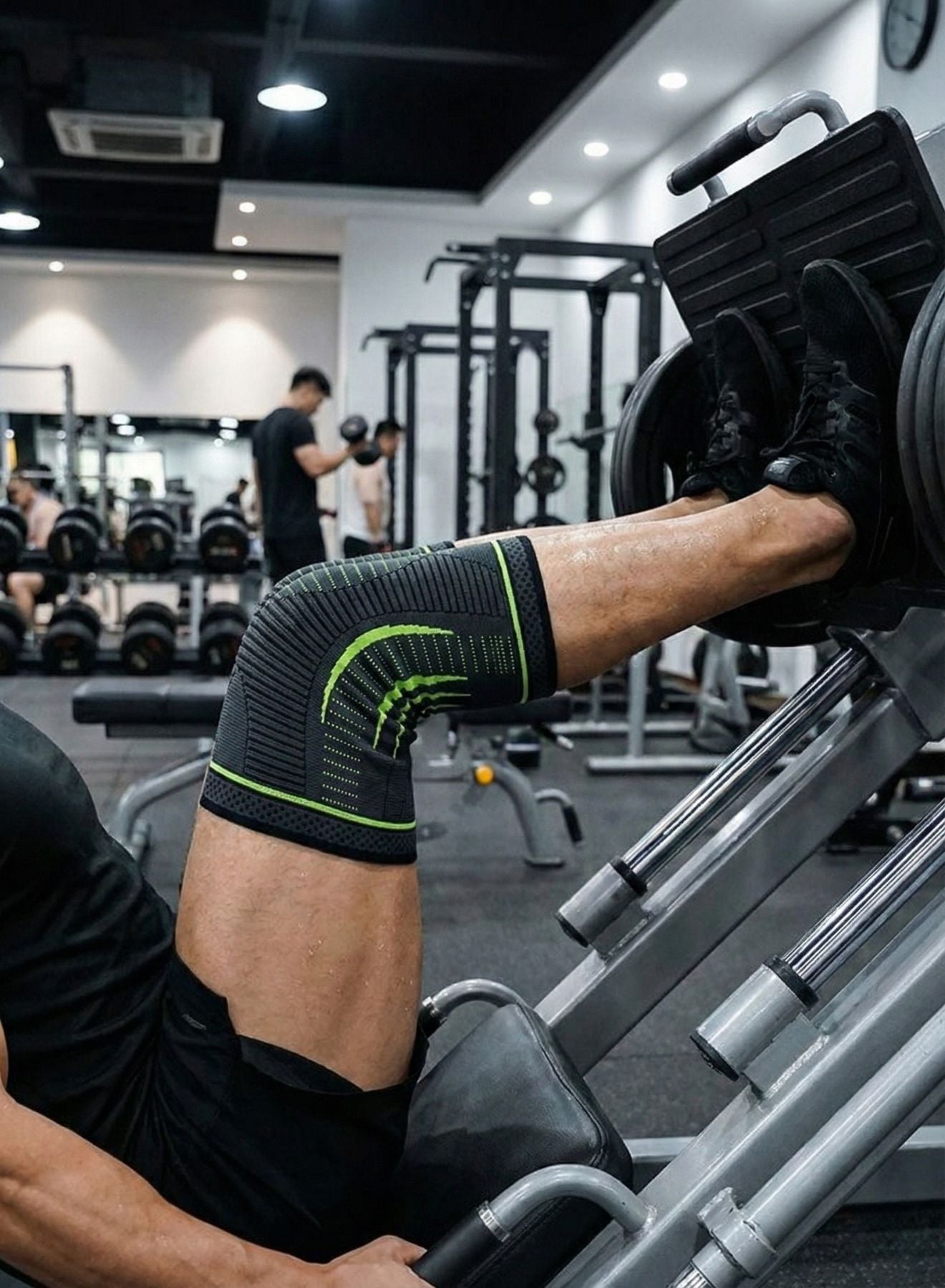 Rodillera Deportiva MegaCuper Elástica Anti Esguince Sin Rótula Abierta Compresión