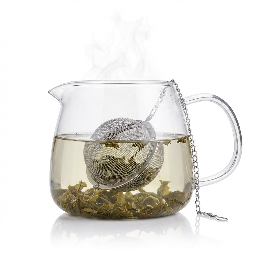 Infusor De Te Cocina Cafeteria Bolita Acero
