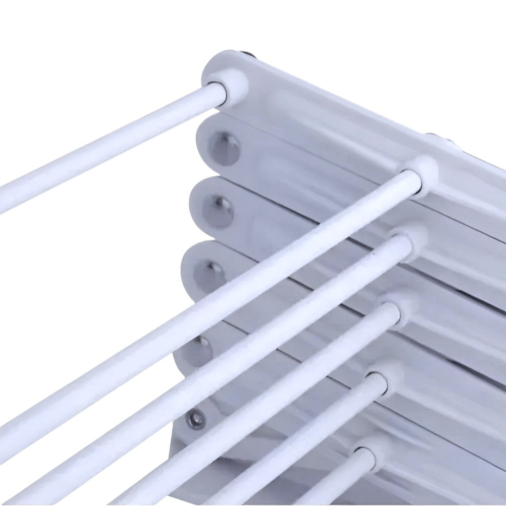 Tender Extensible De Pared Acordeón 80Cm - Perchero De Acero Para Ropa Y Toallas Bj104D20