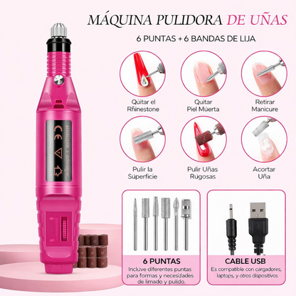 Torno Manicuria Torno Uñas Vel Ajustable 6 Puntas Longchamps